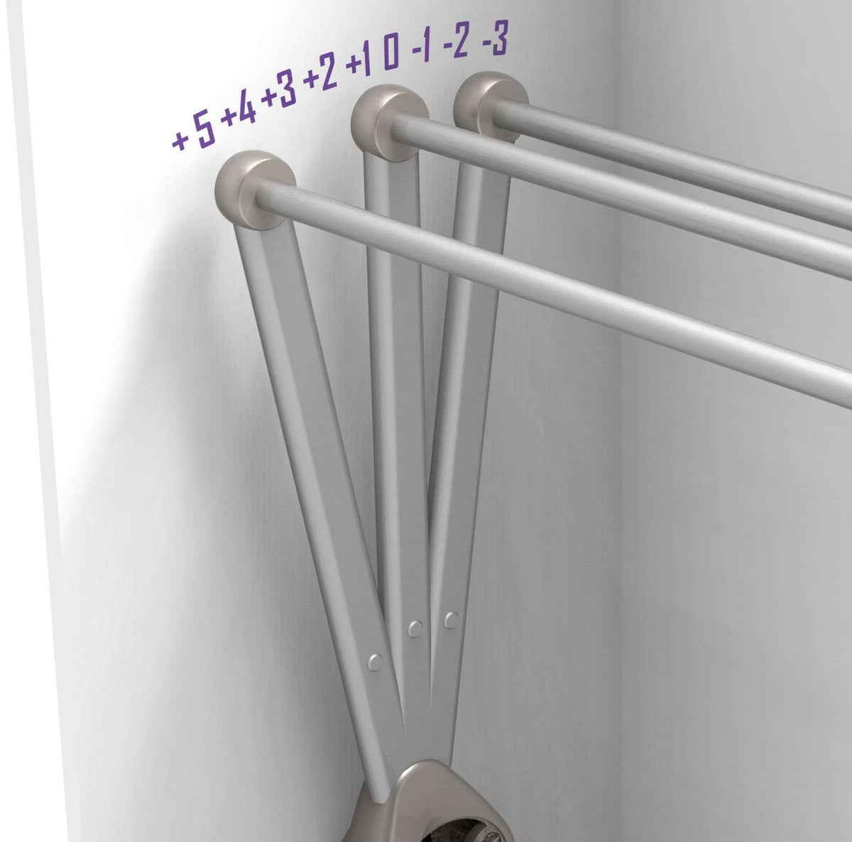 Tilt regulation range for balancing effort across the mechanism | 傾斜調節範圍，平均分配整個系統力度