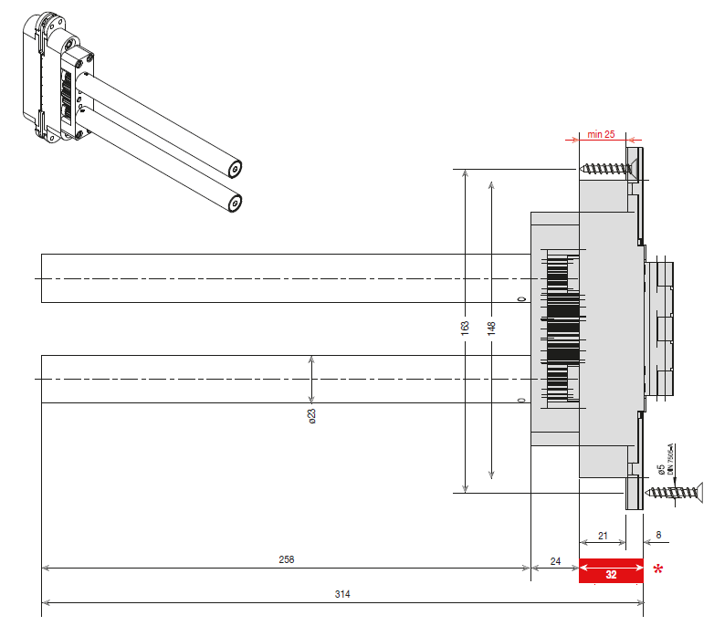 CEAM 1431SC Self-Closing 3D Adjustable Concealed Door Hinge | 自動閉門三維可調式隱藏鉸鏈