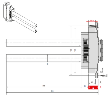CEAM 1431SC Self-Closing 3D Adjustable Concealed Door Hinge | 自動閉門三維可調式隱藏鉸鏈