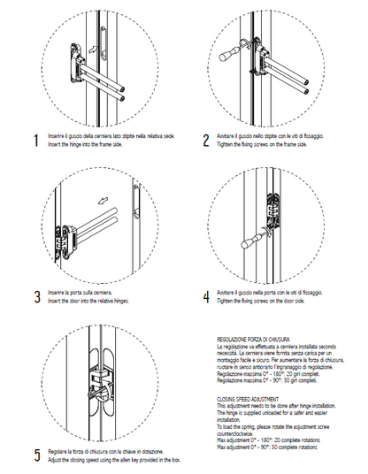 CEAM 1431SC Self-Closing 3D Adjustable Concealed Door Hinge | 自動閉門三維可調式隱藏鉸鏈
