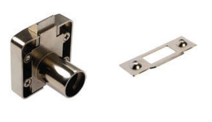 BMB HKL-147/H Slam Lock Housing for Drawer with Striking Plate | 平裝式斜口彈簧門抽屜鎖外殼連鎖門板