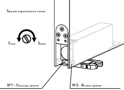 Hydraulic Invisible Pivot Set with Soft-Close, up to 100kg | 液壓隱藏式天軸地鉸鏈套裝, 至100公斤